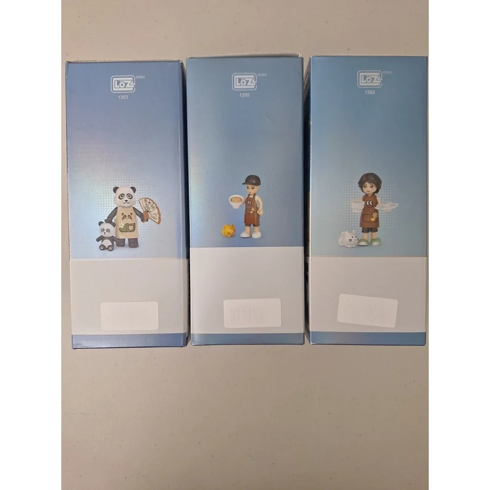 LOZ Ideas Street Mini Building Blocks Sets 1382 1383 & 1295 Panda Sushi Bee